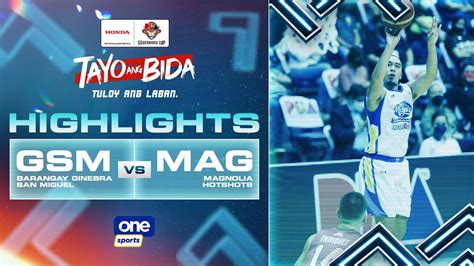 Brgy. Ginebra vs. Magnolia highlights .